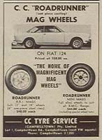 Ad for mag wheels using a 124 Sport