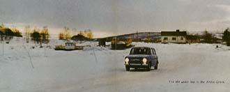 The 850 under test in the Arctic Circle