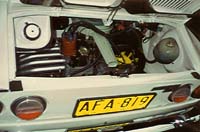 Engine bay of Concourse winning 850